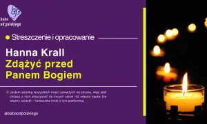 Streszczenie "Zdążyć przed Panem Bogiem" Hanny Krall. Płonące świece w tle.