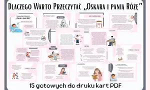 Oskar i Pani Róża streszczenie: historia dziesięcioletniego Oskara, który walczy z białaczką i uczy się doceniać życie dzięki wolontariuszce.