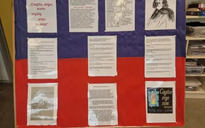 Projekt "Cogito, ergo sum" Kartezjusza. Myślę, więc jestem.