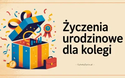 Kolorowy prezent z konfetti i wykresami, idealny na życzenia urodzinowe dla przyjaciela.