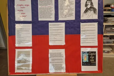 Projekt "Cogito, ergo sum" Kartezjusza. Myślę, więc jestem.