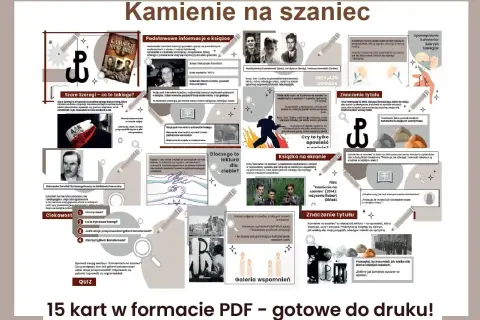 Kamienie na szaniec" to gatunek literacki: powieść dokumentalna. Opowiada o młodych bohaterach, ich przyjaźni i odwadze.