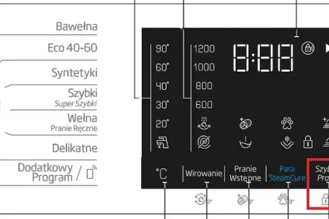 Symbole na wyświetlaczu pralki Bosch: poznaj znaczenie wszystkich ikon