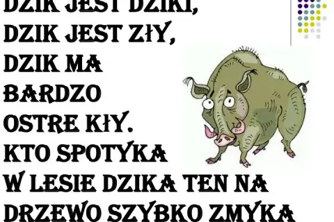 Dzik jest dziki wiersz - odkryj jego niezwykłe przesłanie i znaczenie