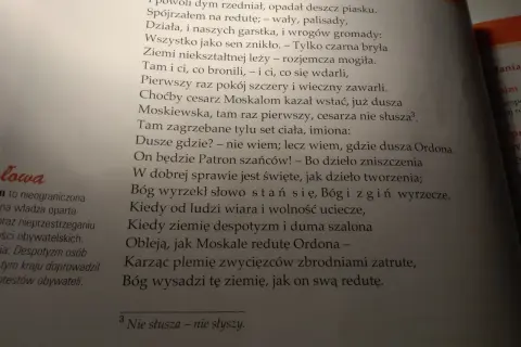 Reduta Ordona wiersz - analiza, znaczenie i kontekst historyczny