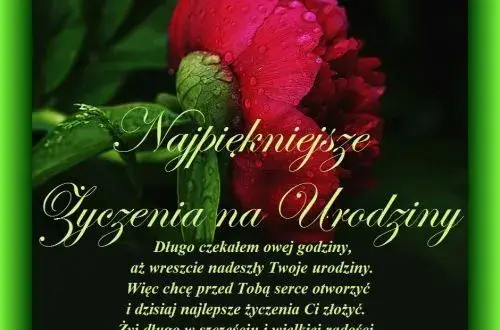 Wiersze na urodziny - piękne życzenia urodzinowe wiersz dla bliskich