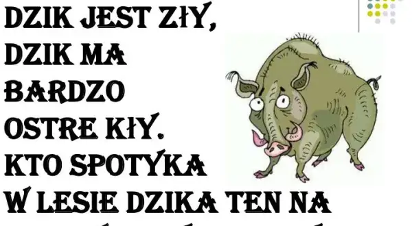 Dzik jest dziki wiersz - odkryj jego niezwykłe przesłanie i znaczenie