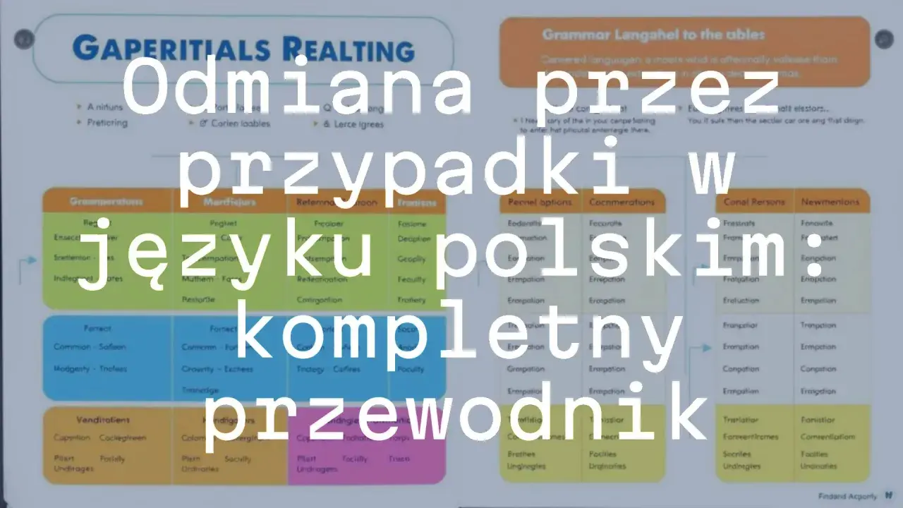 Odmiana przez przypadki w języku polskim: kompletny przewodnik. To pomoc dla każdego, kto chce lepiej zrozumieć odmianę przez przypadki, czy to dla kolegom czy kolegą.
