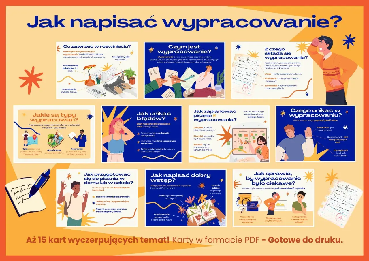 Jak napisać wypracowanie? Poznaj kluczowe elementy, typy, błędy i sposoby na ciekawe ujęcie tematu, unikając powtarzania myśli.